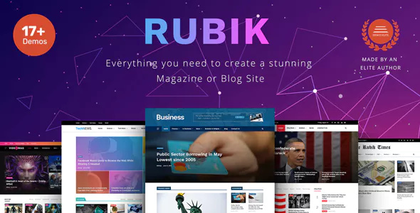 Rubik v1.1 - the perfect theme for a blog blog site