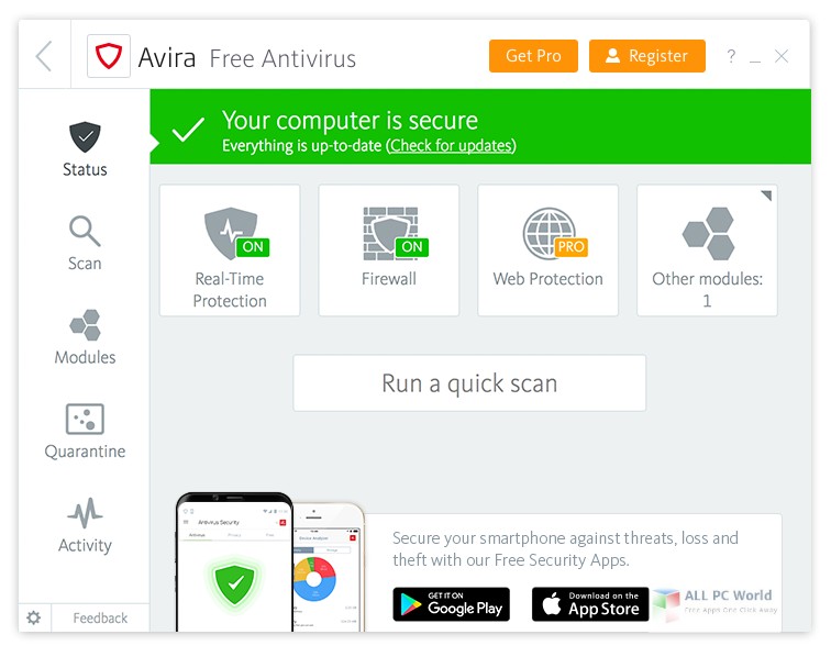 Avira Antivirus Pro 2018 v15.0 download free