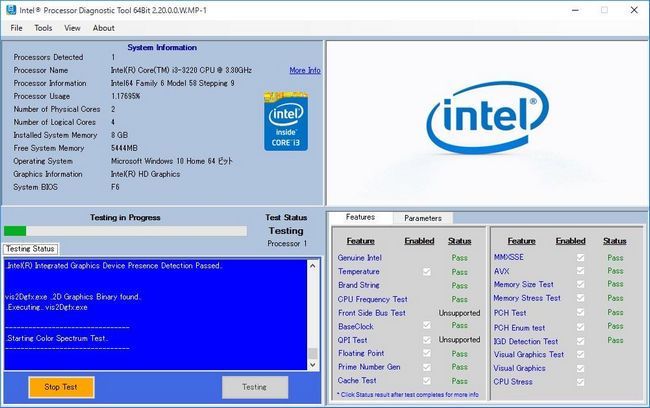 Intel Processor Diagnostic Tool Free Download