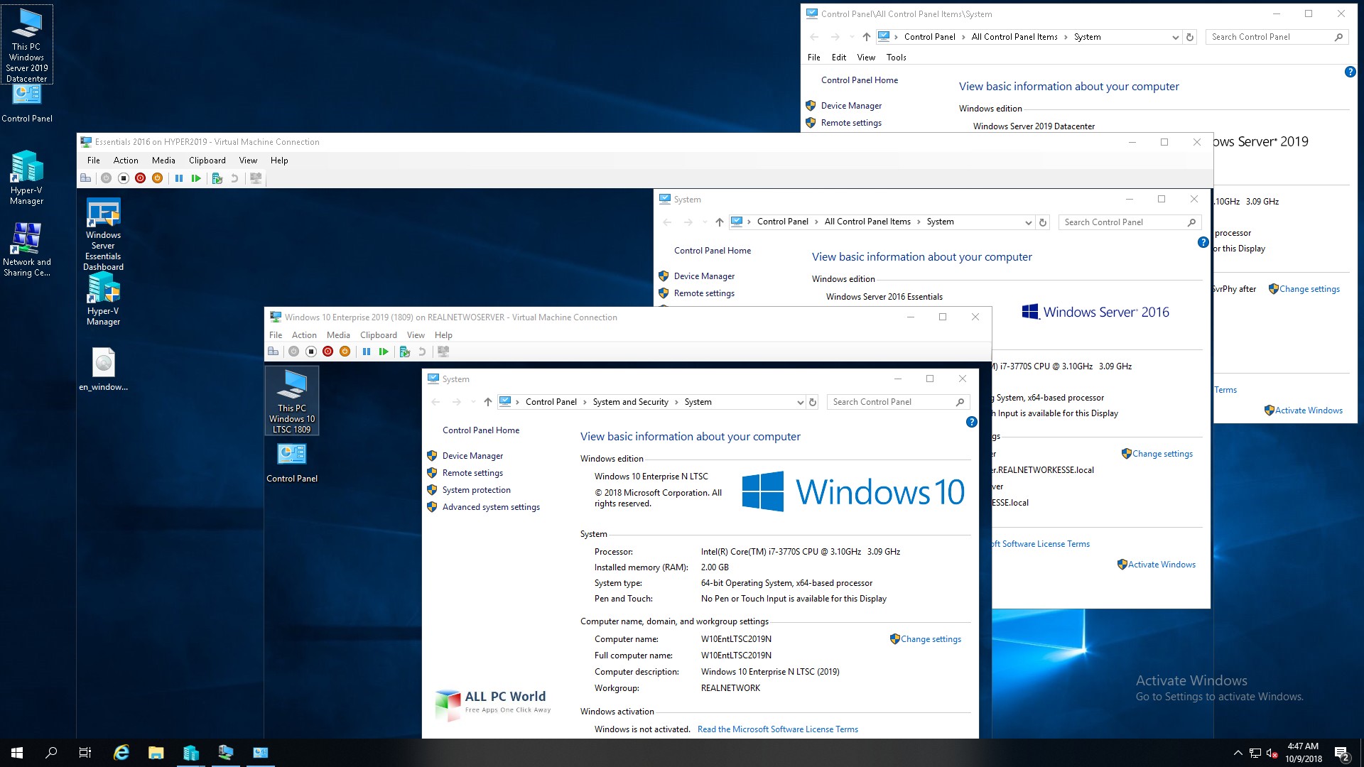 Microsoft Windows 10 LTSC Enterprise, February 2019
