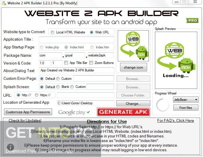 Website 2 APK Builder Pro Standalone Installer Download-GetintoPC.com