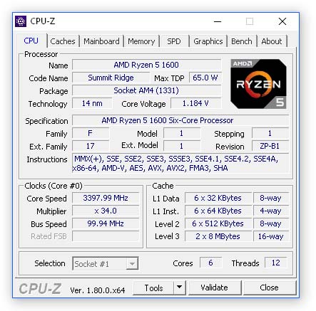 Free download of the latest CPU Z free PC
