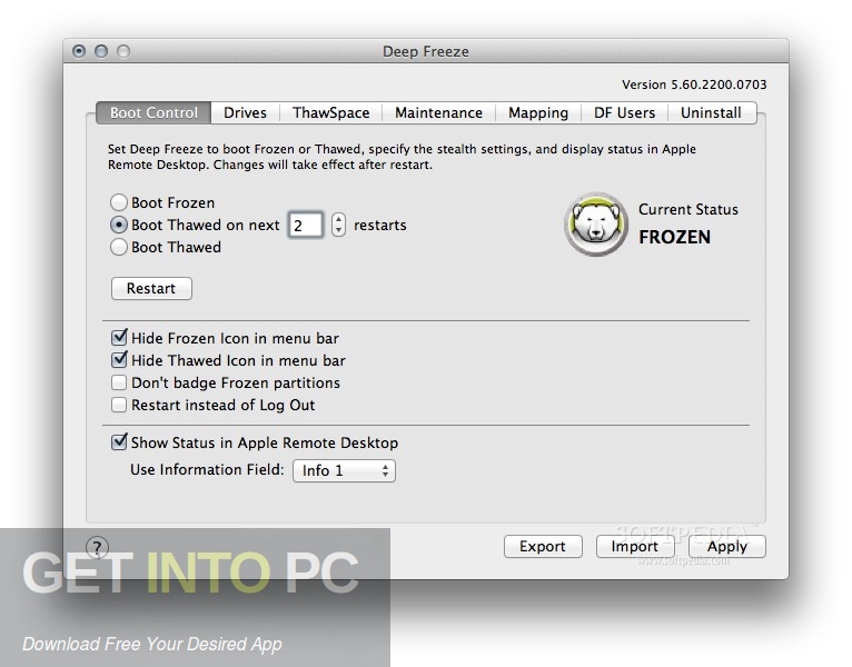 Deep Freeze for Mac Standalone Installer Download-GetintoPC.com