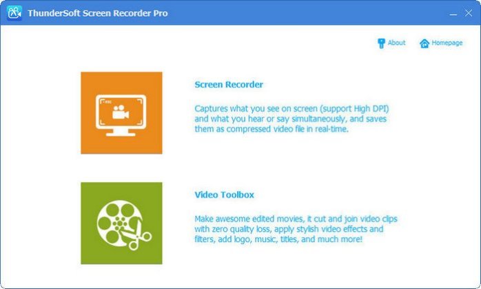 Download ThunderSoft Screen Recorder Pro