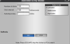 Set the shocking home screen automatic clicker