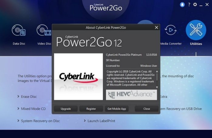 CyberLink Power2Go Platinum 12 Full Download