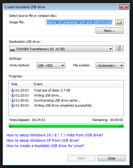 USB boot software for free