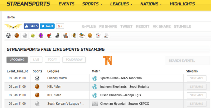 top sports streaming sites