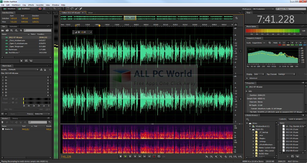Overview and features of Adobe Audition CS6